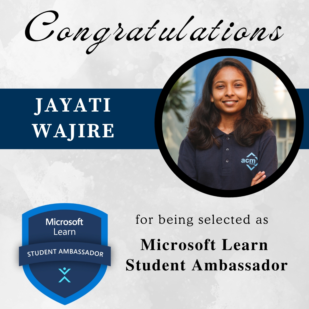 🚀 Jayanti Wajire Soars as Microsoft Learn Student Ambassador! 🌟
